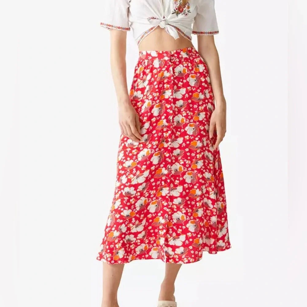 & Other Stories Button Down Midi Skirt (Small)
